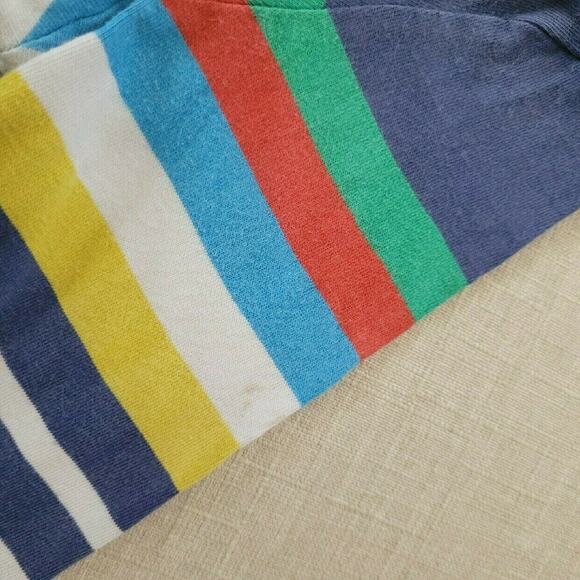 Mini Boden Boy's Rainbow Striped Long Sleeve Tee - Picture 6 of 10